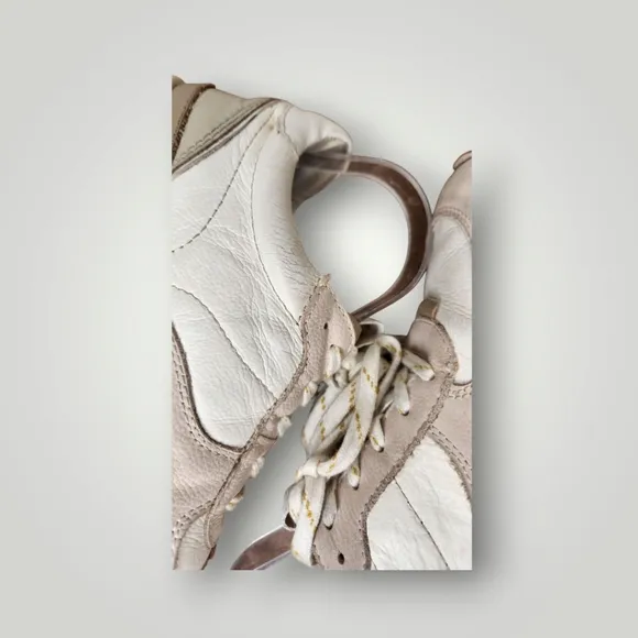 Madewell Cream and White Sneakers Kickoff Sneaker Leather Casual Women 8.5 Men 7
