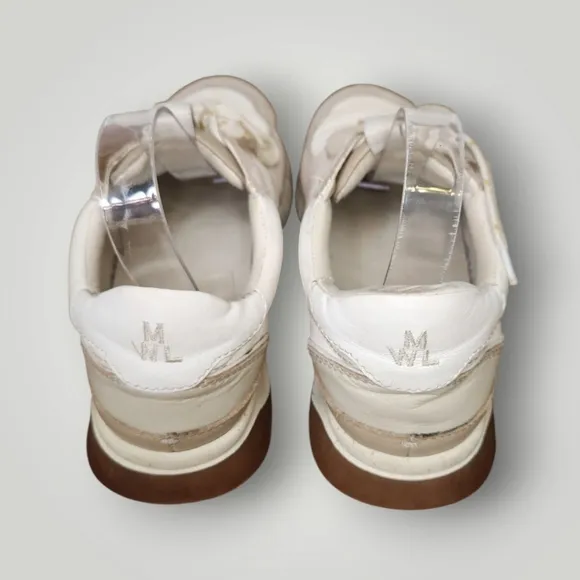 Madewell Cream and White Sneakers Kickoff Sneaker Leather Casual Women 8.5 Men 7