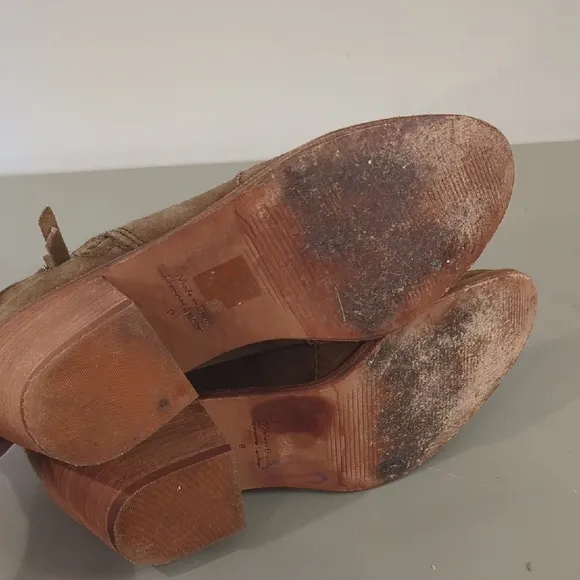 Madewell Janice Boots Brown Suede Ankle Bootie size 9