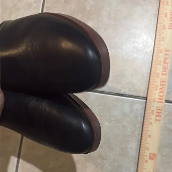 Madewell Luisa mule black Leather Loafers Slip-Ons black comfy Sz 8