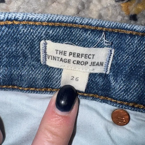 Madewell Perfect Vintage Crop JeansSize 26
