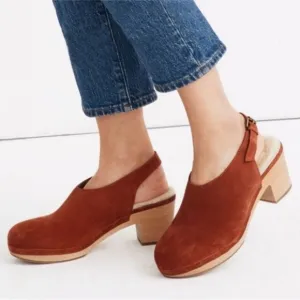 MADEWELL The Marlo Women's Suede Slingback Shoes