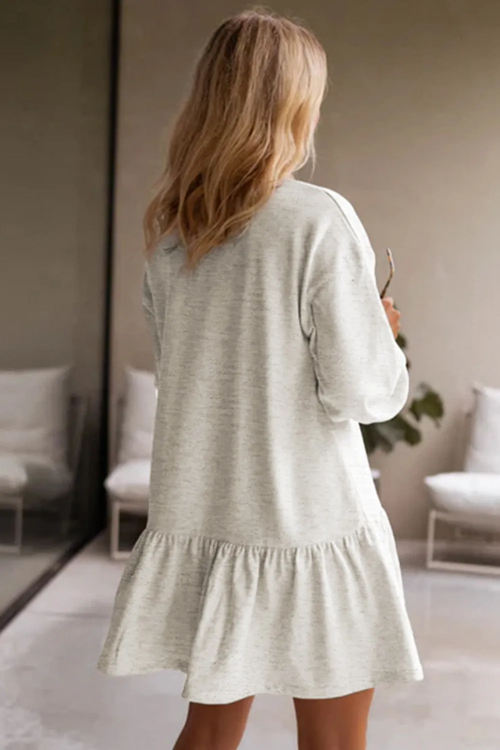 Make My Day Flounce Hem Athleisure Dress