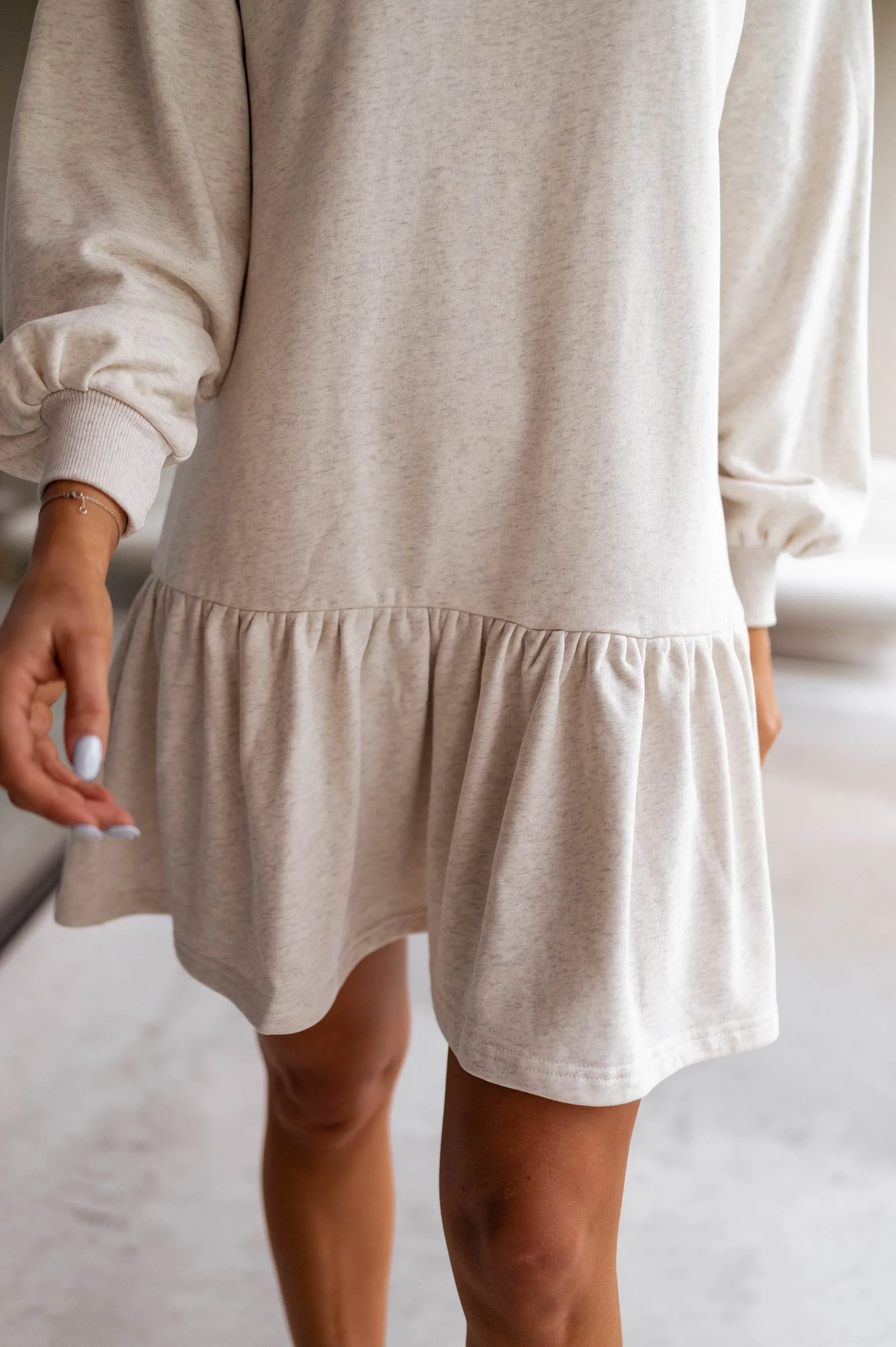 Make My Day Flounce Hem Athleisure Dress