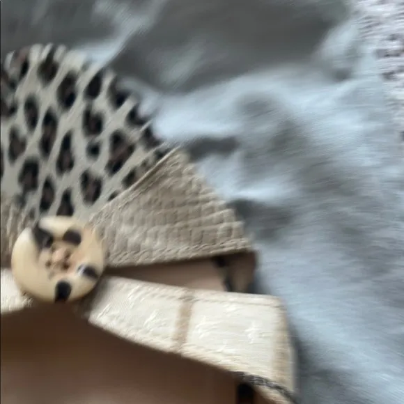 Manolo Blahnik Beige Leopard Print Women's Shoes
