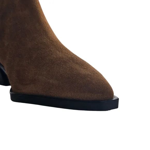 Marc FIisher Yolli Brown Ankle Boots Booties