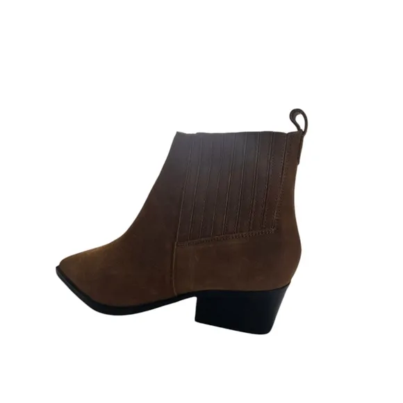 Marc FIisher Yolli Brown Ankle Boots Booties