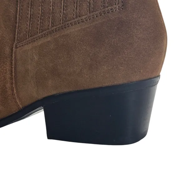 Marc FIisher Yolli Brown Ankle Boots Booties