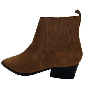 Marc FIisher Yolli Brown Ankle Boots Booties