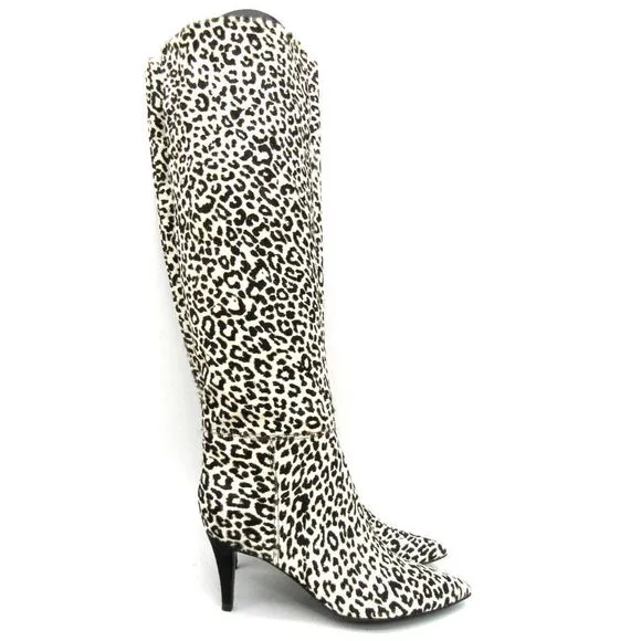 Marc Fisher Ginniely Knee High Boots in White Multi Pony