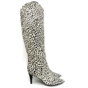 Marc Fisher Ginniely Knee High Boots in White Multi Pony