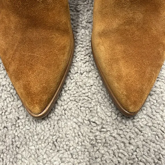 Marc Fisher Tan Suede Ankle Boots