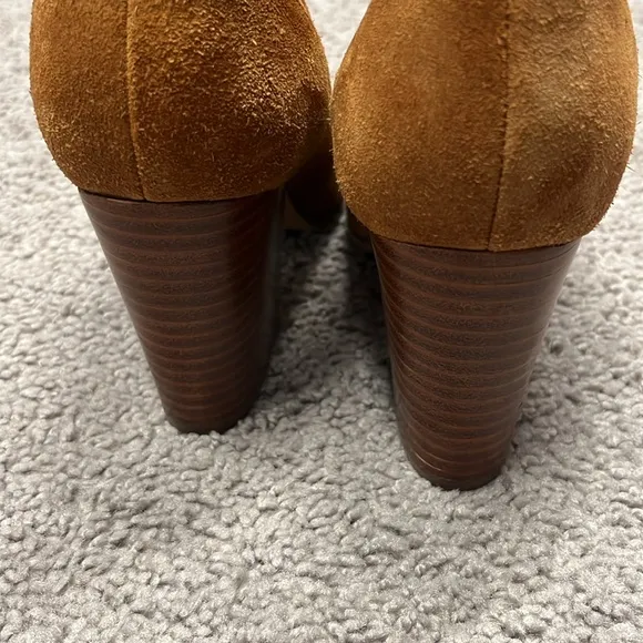 Marc Fisher Tan Suede Ankle Boots