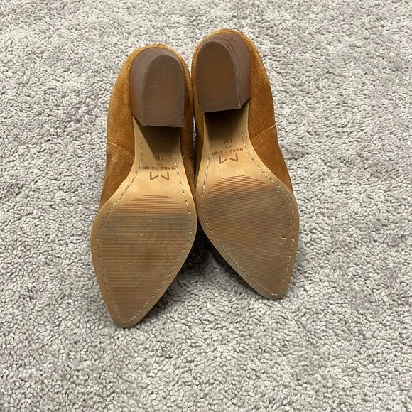 Marc Fisher Tan Suede Ankle Boots