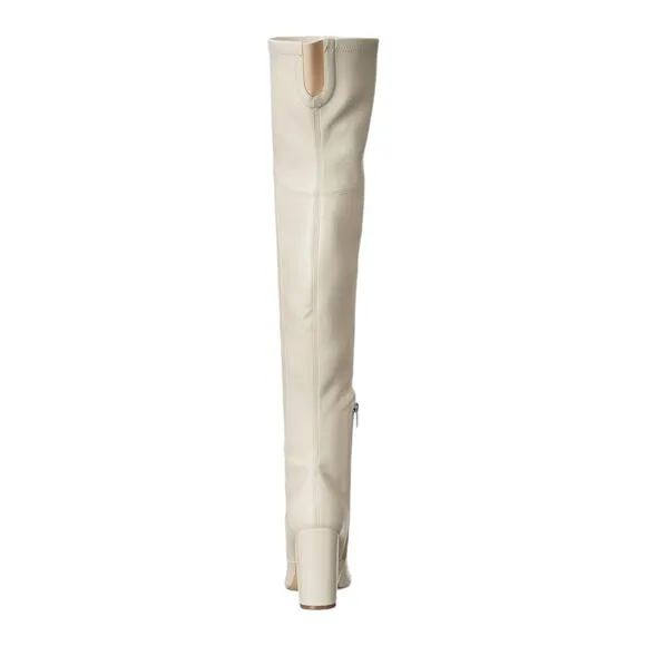 Marc Fisher Women's Lezli Over the Knee Boots Ivory Size 9 1/2