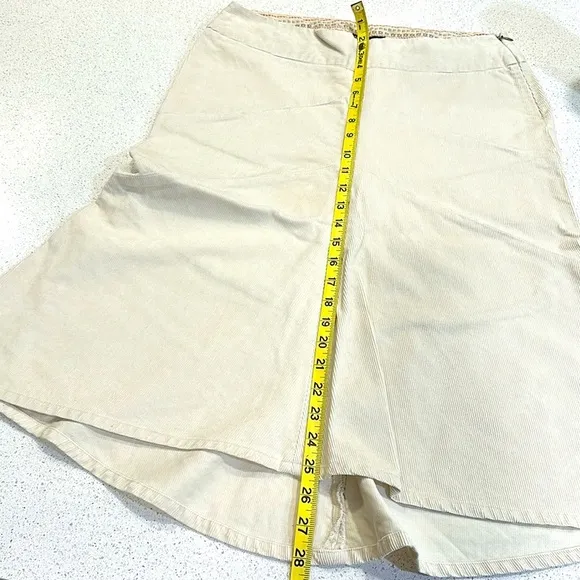 Massimo Dutti corduroy fit-and-flare‎ midi skirt