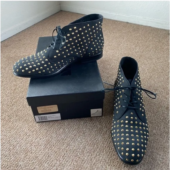 Matiko “Oliver” Studded Lace Up Booties size 9