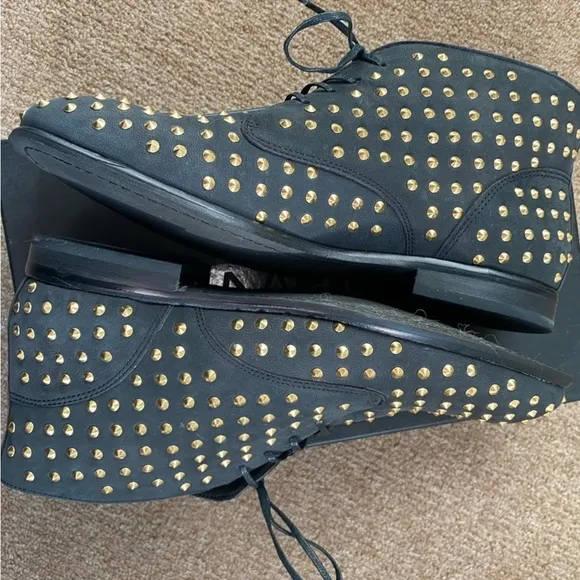Matiko “Oliver” Studded Lace Up Booties size 9