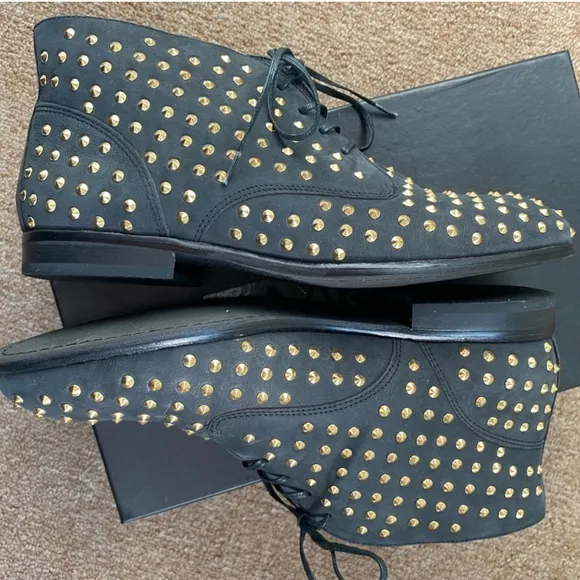 Matiko “Oliver” Studded Lace Up Booties size 9