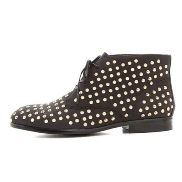 Matiko “Oliver” Studded Lace Up Booties size 9
