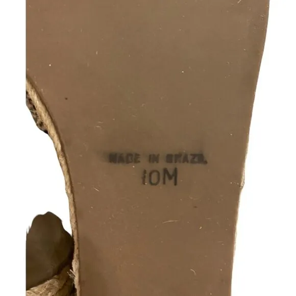 Matisse Verona Cheetah Espadrille Wedges Heel Sandals,  Size 10