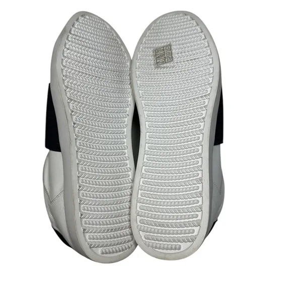 Maud Frizon Women’s Sneakers Shoes White Leather Navy Strap Size EU39/ US 9