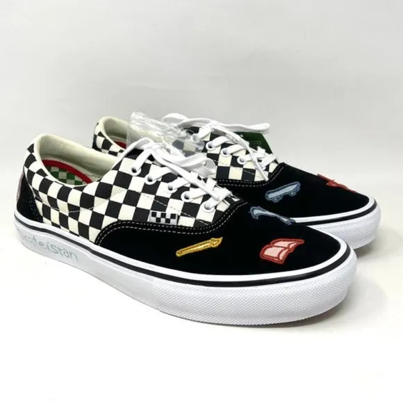 💖MEGA SALE💖Vans Skate Era Black White Checkered Skate  Men   VN0A5FC989C