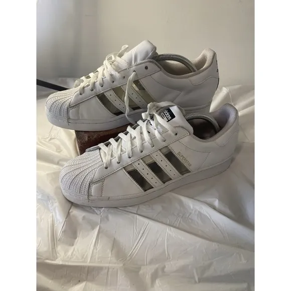 Men's Adidas Superstar &quot;Transparent&quot; Cloud White Classic-Very Clean-Size 10.5