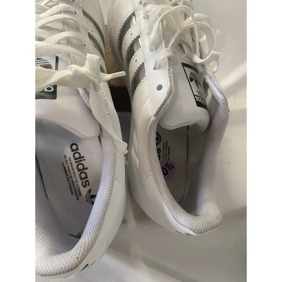 Men's Adidas Superstar &quot;Transparent&quot; Cloud White Classic-Very Clean-Size 10.5