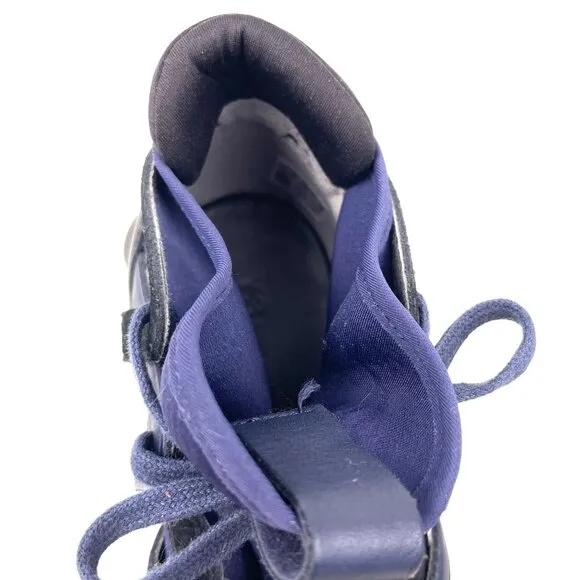 Men's Adidas Yohji Yamamoto Y-3 Kyujo High Top Blue Sneakers Shoes Size 8.5