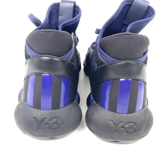Men's Adidas Yohji Yamamoto Y-3 Kyujo High Top Blue Sneakers Shoes Size 8.5