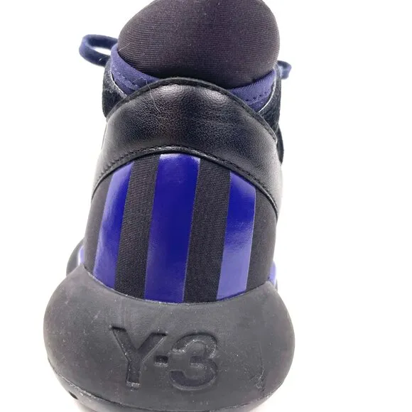 Men's Adidas Yohji Yamamoto Y-3 Kyujo High Top Blue Sneakers Shoes Size 8.5