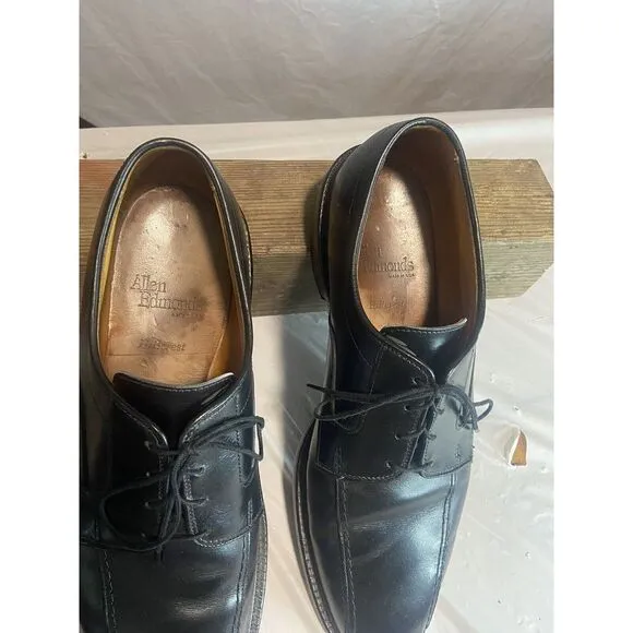 Men's AllenEdmonds Sagamore Black Leather‎ Lace Up Oxford Shoes-Size 10.5 D
