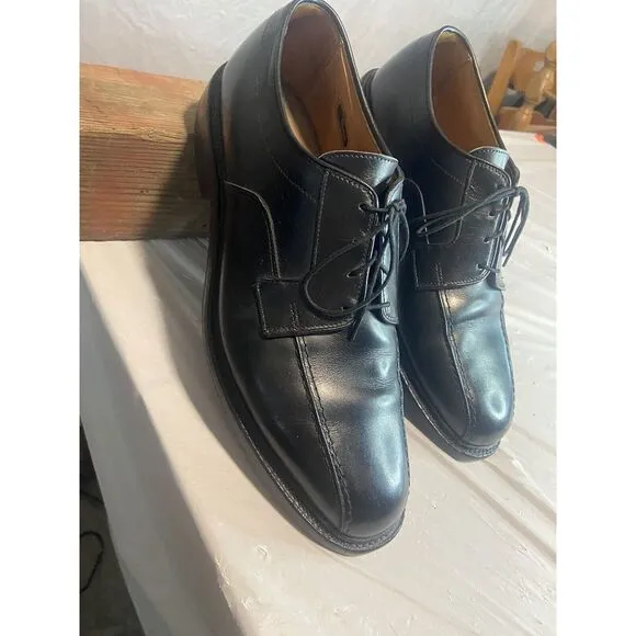 Men's AllenEdmonds Sagamore Black Leather‎ Lace Up Oxford Shoes-Size 10.5 D