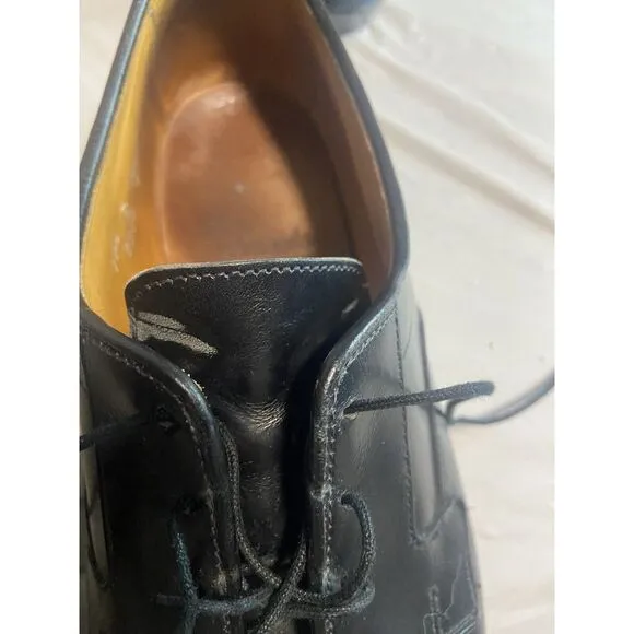 Men's AllenEdmonds Sagamore Black Leather‎ Lace Up Oxford Shoes-Size 10.5 D