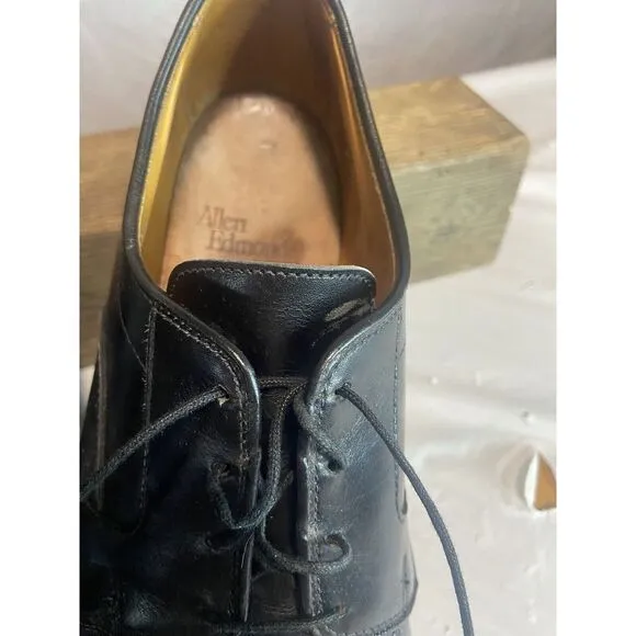 Men's AllenEdmonds Sagamore Black Leather‎ Lace Up Oxford Shoes-Size 10.5 D