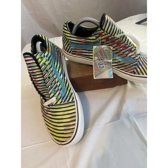 Men's Anderson Paak X Old Skool‎ Lace Up Multicolor Skateboard Shoes-Size 10