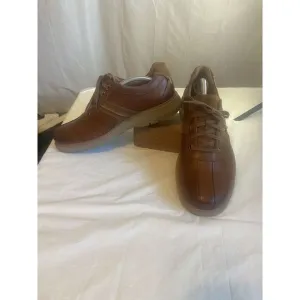 Men's Clarks Unstructured Ramble Go Brown Leather Shoes-Size 10 1/2‎ W-Very Nice