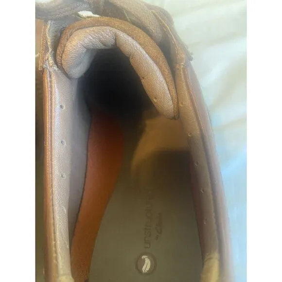 Men's Clarks Unstructured Ramble Go Brown Leather Shoes-Size 10 1/2‎ W-Very Nice