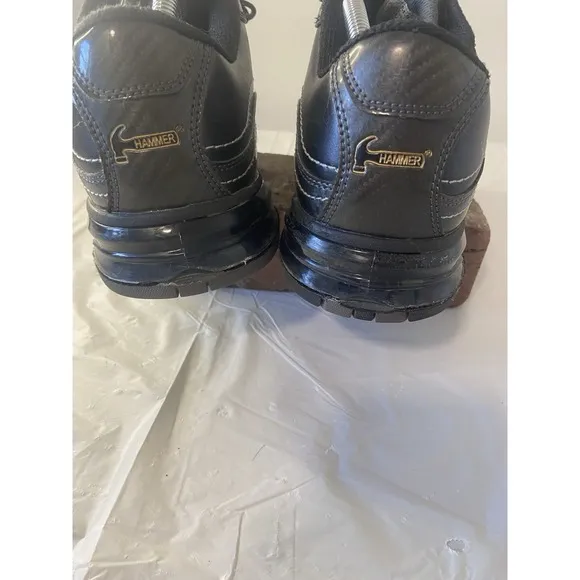 Men's Hammer Force Black/Carbon Left Hand Bowling Shoes-Size 10-Great Condition