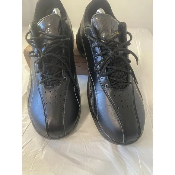 Men's Hammer Force Black/Carbon Left Hand Bowling Shoes-Size 10-Great Condition