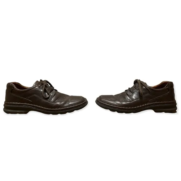 Men’s Josef Seibel Chocolate Brown Leather Oxford Lace-Up Shoe, Size 43 or 9 1/2