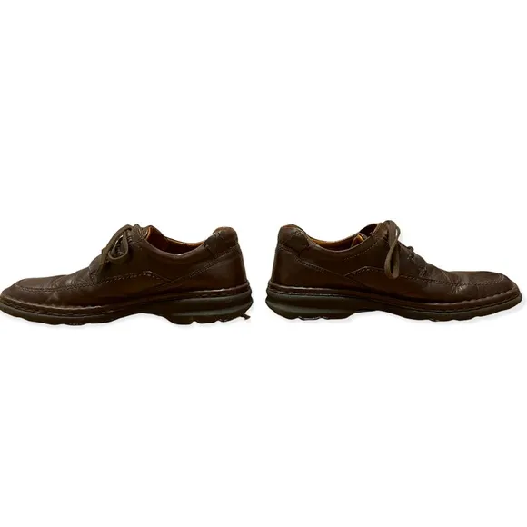 Men’s Josef Seibel Chocolate Brown Leather Oxford Lace-Up Shoe, Size 43 or 9 1/2
