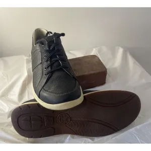 Men's Mephisto Hero Perorated Black Leather Run Off Air Jet Sneakers-Size 10