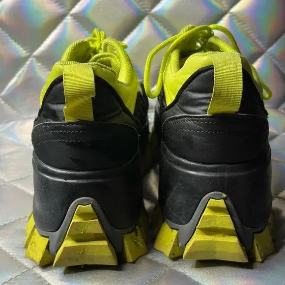 Men’s Neon Green Platform Fantasy Shoes