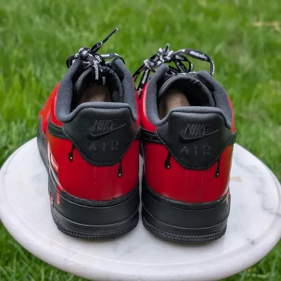 Men's Nike Air Force 1 Low Supreme Custom Drip Design
