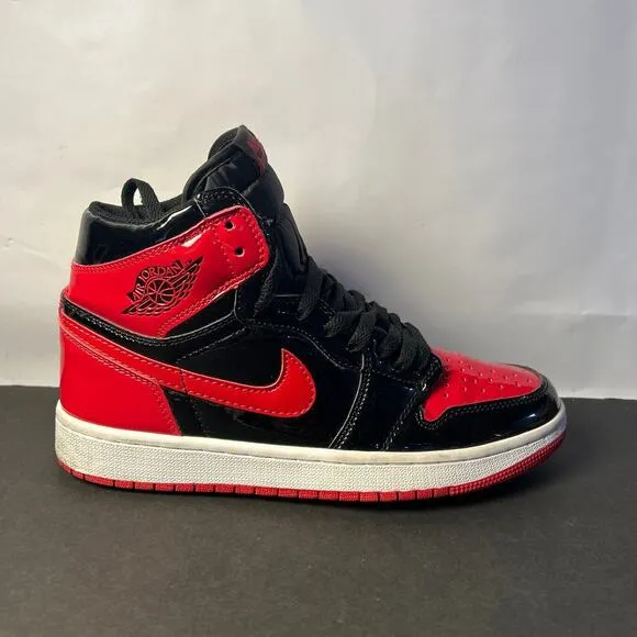 Mens Nike Air Jordan 1 Retro High OG 'Patent Bred' Size 7