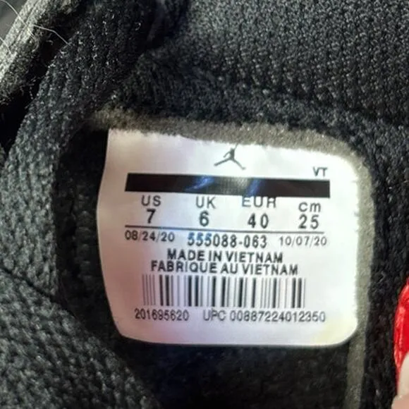 Mens Nike Air Jordan 1 Retro High OG 'Patent Bred' Size 7