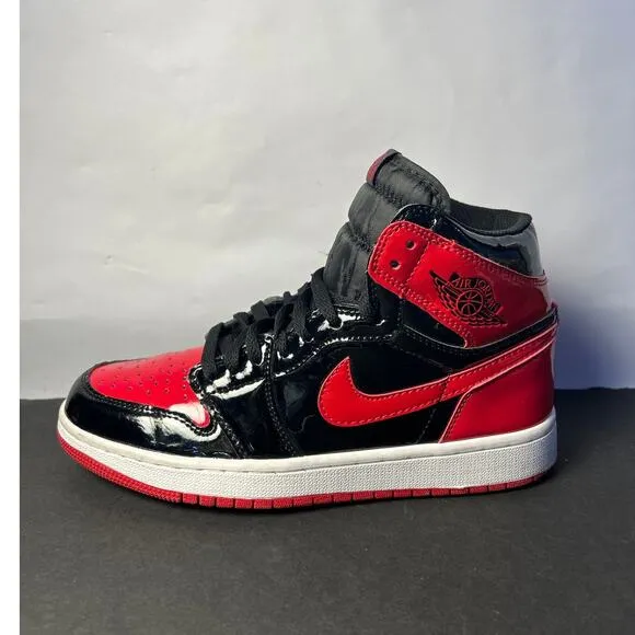 Mens Nike Air Jordan 1 Retro High OG 'Patent Bred' Size 7