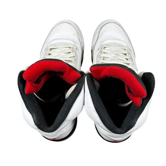 Mens‎ Nike Air Jordan 5 V Retro White Cement Size 8 Shoes 136027-104